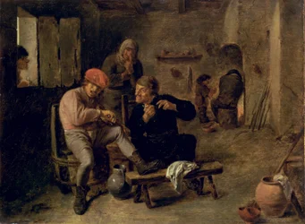 Tavernenszene oder Der Dorffiedler, 1634-8